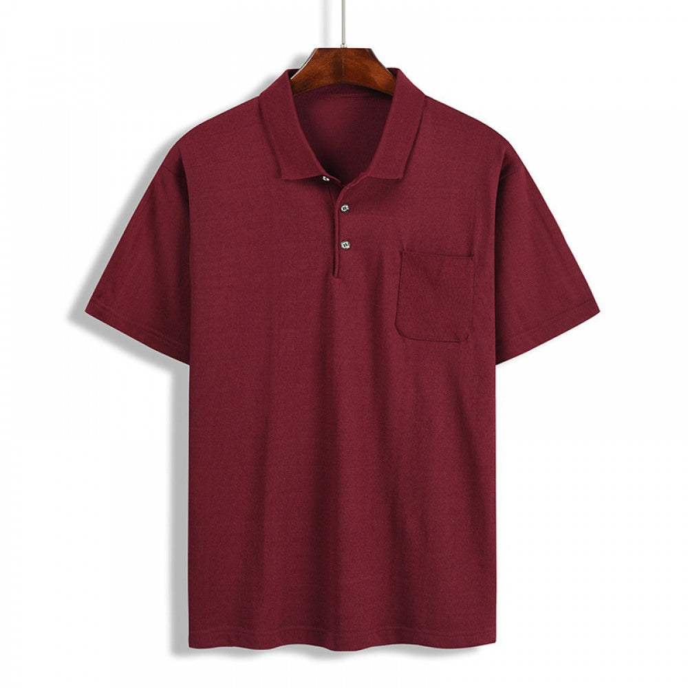 Men's Casual Simple Solid Color Plus Size T-Shirt